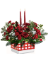 Holly and Bright Centerpiece Ceramic Arrangement 