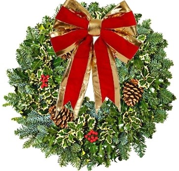 HOLLY CHRISTMAS WREATH