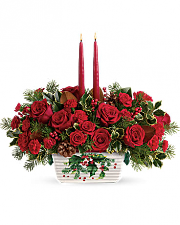 Holly Glow Centerpiece