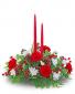 Holly Jolly Centerpiece Flower Arrangement