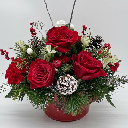 Holly Jolly Holiday Vase Arrangement