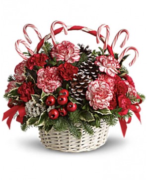 Basket Of Christmas Flowers Basket Of Christ 
