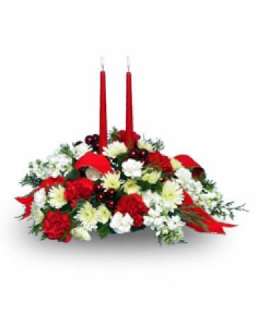 Home For The Holidays Christmas Centerpiece in Ocala, FL | Blue Creek Florist