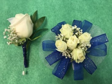 Homecoming Boutonniere & Corsage Set in Arlington, WA | What's Bloomin' Now Floral