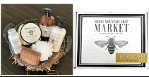 'Honey Almond' Luxury Bath Products from Rocky Mountain Soap Market