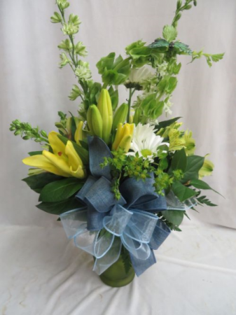Honeysuckle Fresh Mixed Vased Arrangement