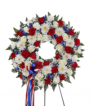 Honor And Duty Standing Wreath in Riverside, CA | RIVERSIDE BOUQUET FLORIST Honor And Duty Standing Wreath in Riverside, CA | RIVERSIDE BOUQUET FLORIST