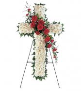Honor Cross Funeral Easel