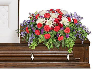 HONORABLE DEDICATION CASKET SPRAY