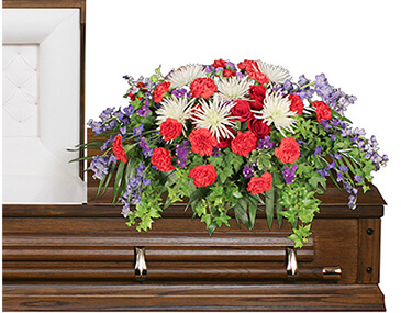 Honorable Dedication Casket Spray in Richland, WA | ARLENE'S FLOWERS AND GIFTS