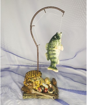 Hooked Fish Statue 