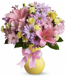 Spring Pastels Arrangement Vase Arrangement