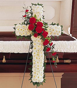 HOPE & HONOR CROSS Funeral Flowers