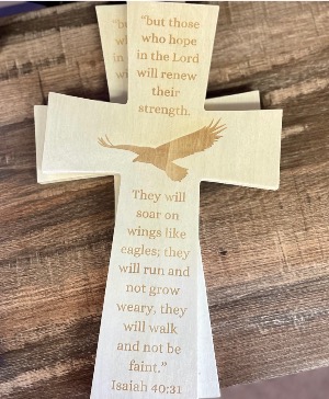 “Hope in the Lord” Indigo Hill Cross 