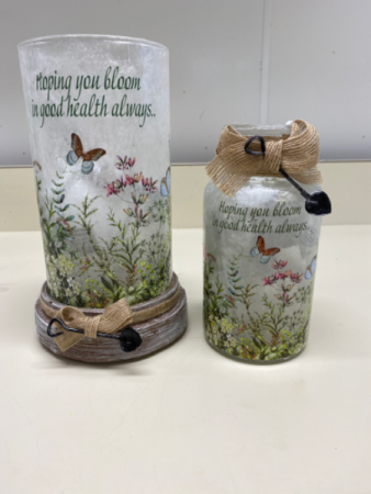 “Hoping you bloom” light Lighted