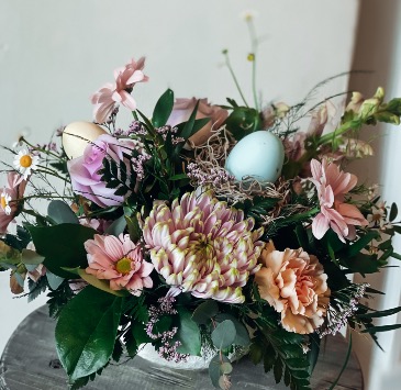 Hoppy Easter Arrangement  in Moose Jaw, SK | Untamed Blooms + Botanicals/Ellen's On Main