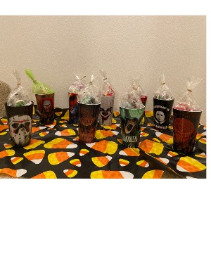 horror cup candy filled cup