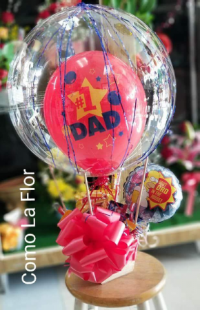 Hot Air Balloon Arrangement Snack Basket