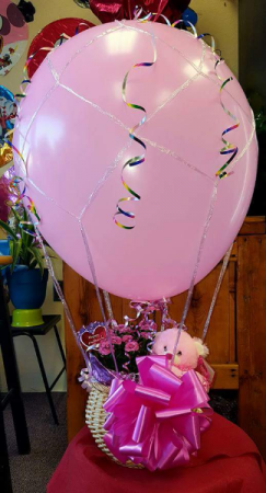 basket balloon air balloons flowers flor como