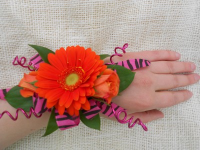 Hot and Wild Prom Corsage