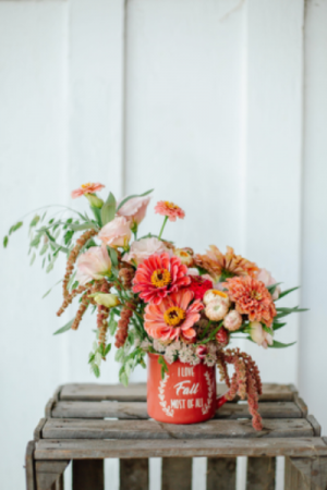Hot cocoa Autumn mug in Beloit, OH | American Flower Farm & Florist