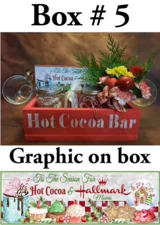 Hot Cocoa Boxes with Fresh Christmas Flowers! Farmhouse/Cottage Chic Decor