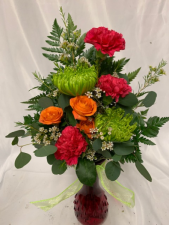 Hot, Hot, Hot Bud Vase