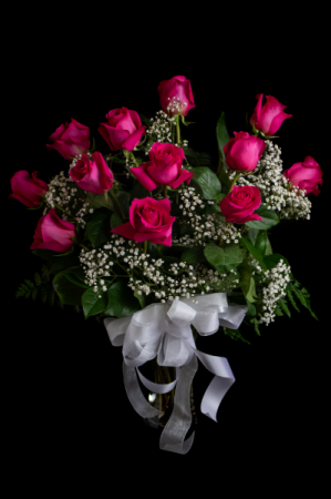 Hot Pink Rose A Dozen