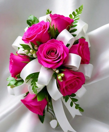 Hot Pink Corsage