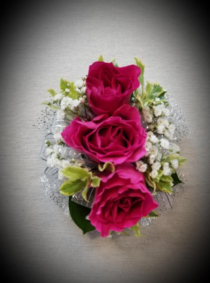 Hot Pink Corsage 