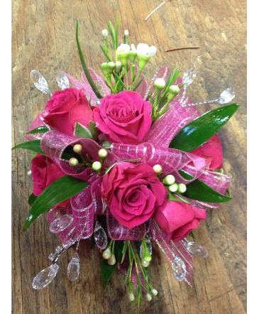 Hot Pink Jeweled Corsage   in Glen Burnie, MD | FORGET ME NOT FLOWERS AND GIFTS