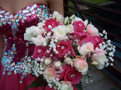Hot Pink Prom Bouquet