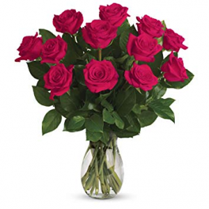Hot Pink Rose Bouquet 12 STANDARD 18 DELUXE 24 PREMIUM