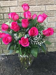 HOT PINK ROSES ROSES