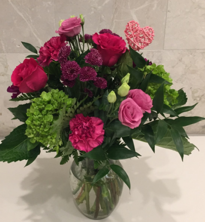 Jeweled Floral Vase Vase