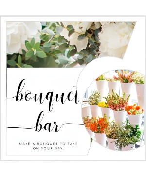 House of flowers bouquet bar rental 