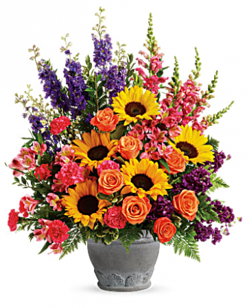Funeral Flowers Hues of Hope