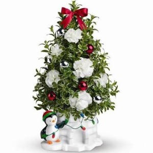 Hug a Precious Penguin Bouquet Keepsake Container