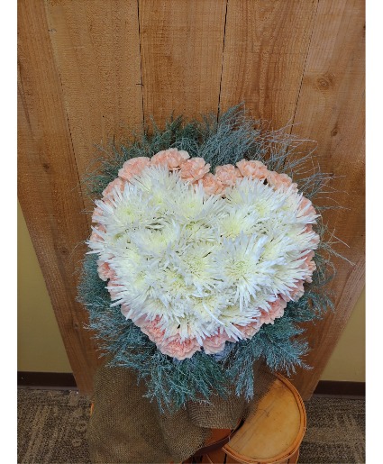 Huge Heart Vase Arrangement 