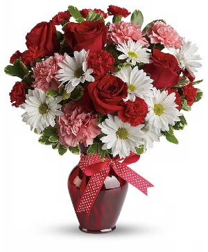 Hugs and Kisses Bouquet with Red Roses Birthday