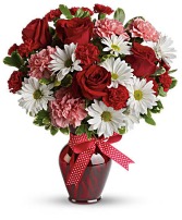 Hugs and Kisses Bouquet with Red Roses Bouquet