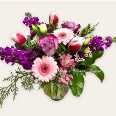Hugs and Love Bouquet Vase Arrangement