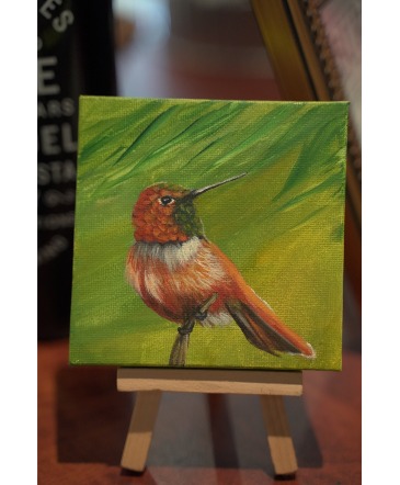 Humming Bird  Acrylic on Canvas in South Milwaukee, WI | PARKWAY FLORAL INC.