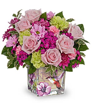 Hummingbird Garden Bouquet assorted flowers