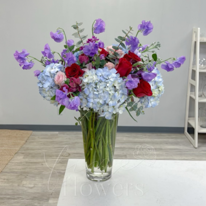 Hummingbird Vase Arrangement