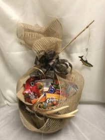 The Outdoors Man Snack Basket Just for Him Gift Basket 