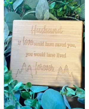 Husband wood plaque 