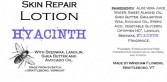 HYACINTH Made from Scratch Natural Hand Lotion Our own luxurious shea butter, beeswax and lanolin hand lotion !
