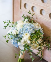 Hydrangea And Roses Bridal Bouquet