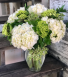 Hydrangea Beautiful Fresh Flower Arrangement in Vase